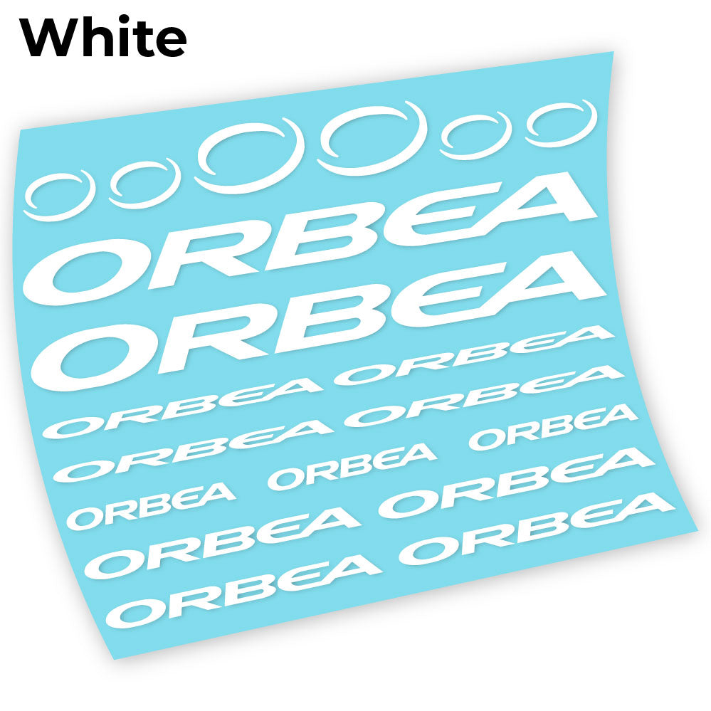 Adesivi Telaio Orbea Chart in vinile - Bianco