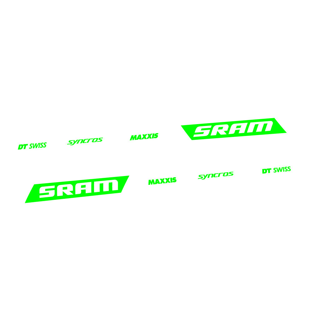 Adesivi Telaio Scott Spark RC WC Sram DT Swiss Maxxis Syncross carro posteriore in vinile