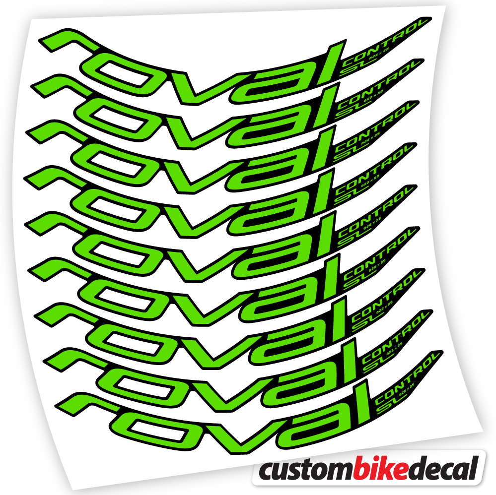 Adesivi Cerchi MTB Roval Control SL 2020 Bikes MTB 29 in vinile - Verde Mela