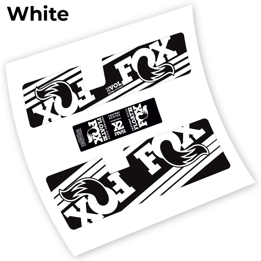 Adesivi Ammortizzatore Fox Float X2 RVS in vinile - Bianco