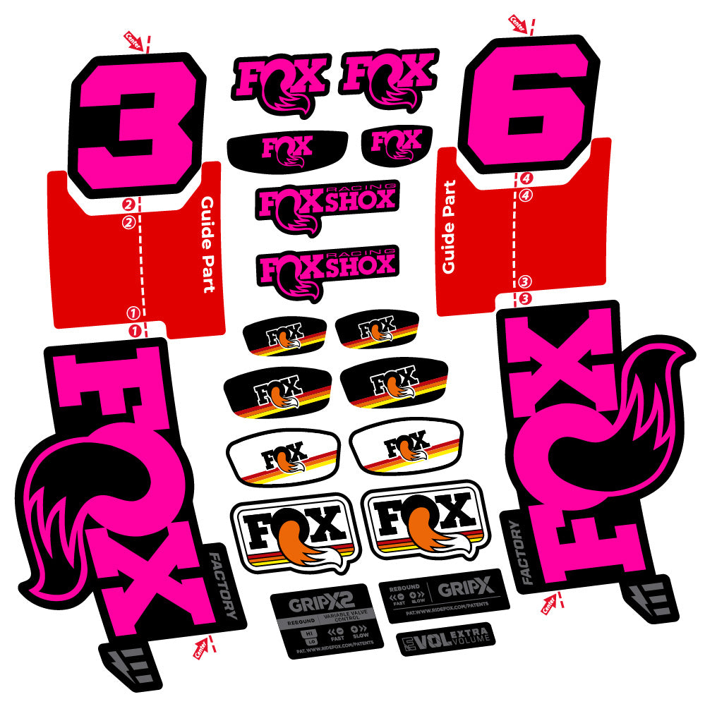 Adesivi Forcella Fox 36 Factory E-Optimized 29" in vinile