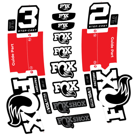 Adesivi Forcella Fox 32 Step-Cast Factory 3 2025 in vinile