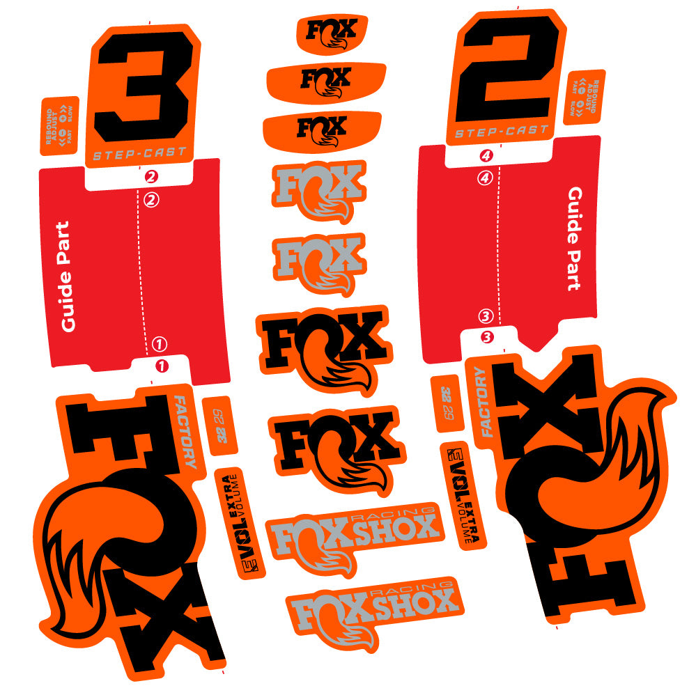 Adesivi Forcella Fox 32 Step-Cast Factory 2025 in vinile