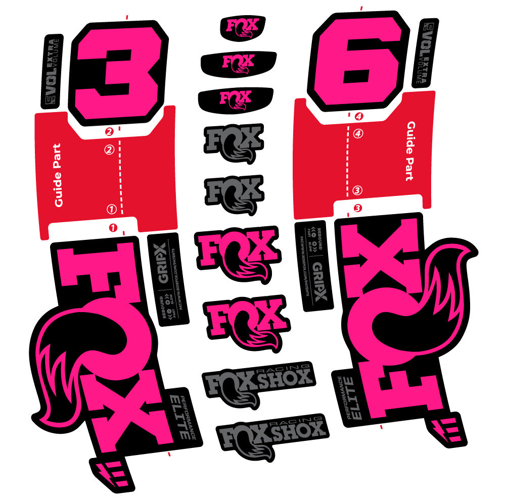 Adesivi Forcella FOX 36 Performance Elite E-Optimized in vinile