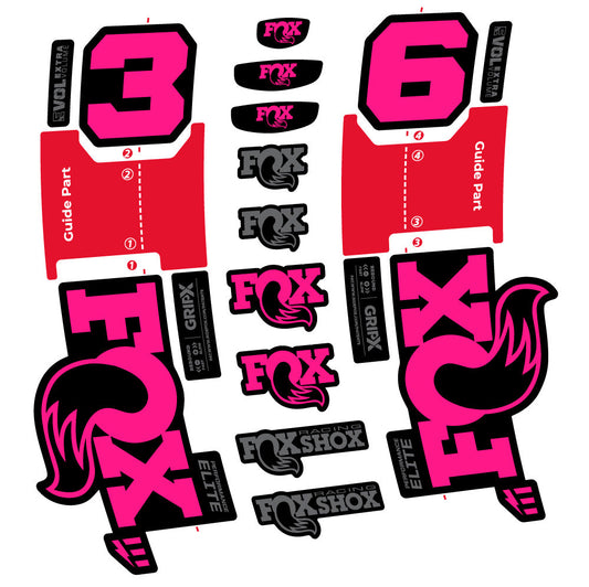 Adesivi Forcella FOX 36 Performance Elite E-Optimized in vinile