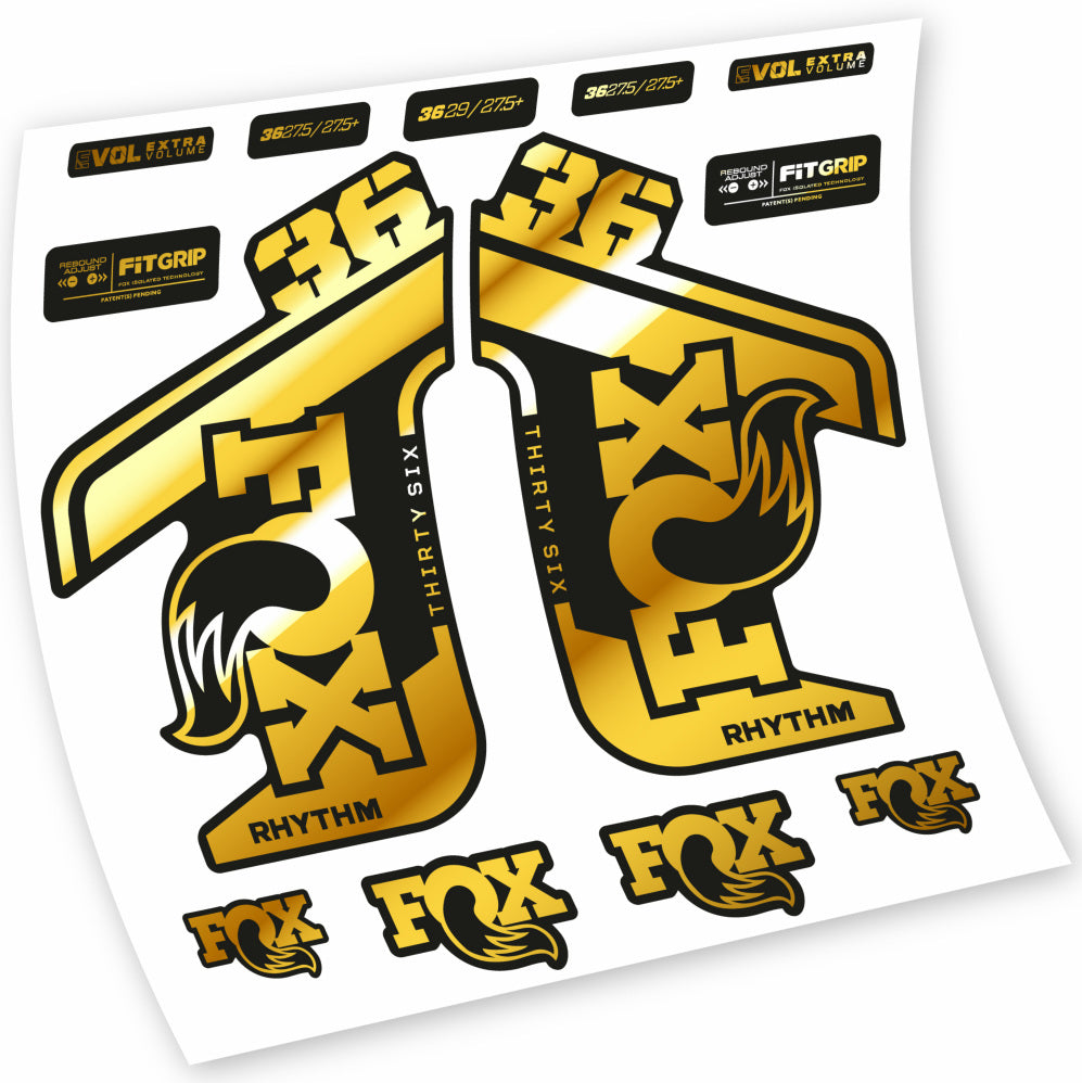 Adesivi Forcella Fox 36 Rhythm 2021-2022 in vinile