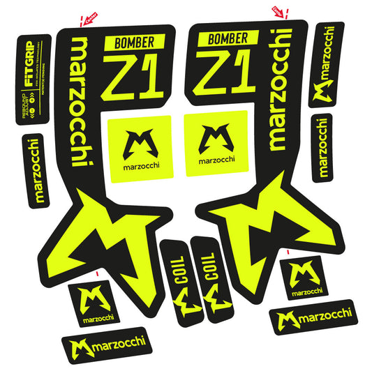 Adesivi Forcella Marzocchi Bomber Z1 in vinile