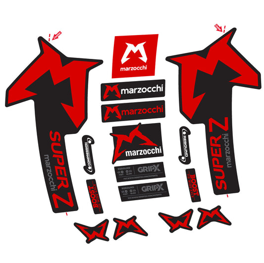 Adesivi Forcella Marzocchi Super Z in vinile