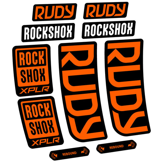 Adesivi Forcella RockShox Rudy 2023-2024 in vinile