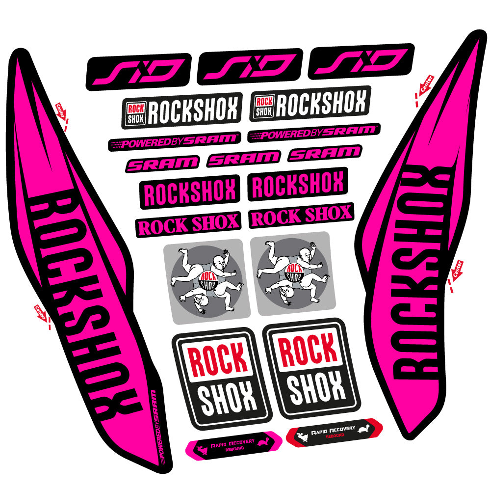 Adesivi Forcella Rock Shox Sid 2017 in vinile