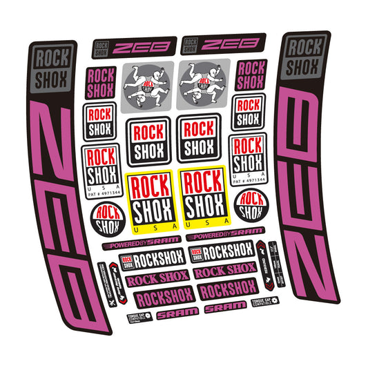 Adesivi Forcella Rock Shox ZEB R 2020-2024 in vinile