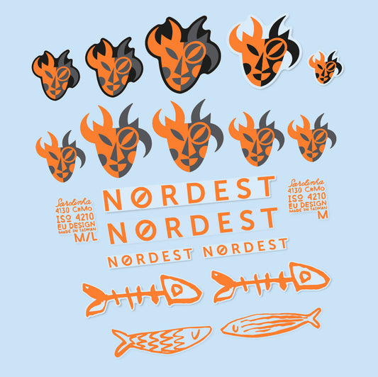 Adesivi Telaio Nordest Sardinha 2 in vinile