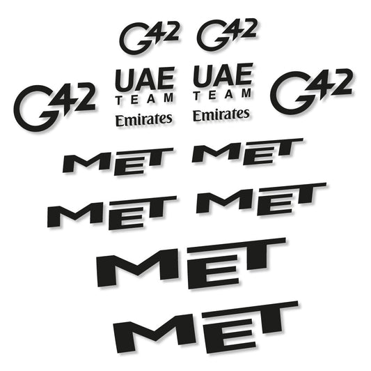 Adesivi Casco MET G42 UAE in vinile