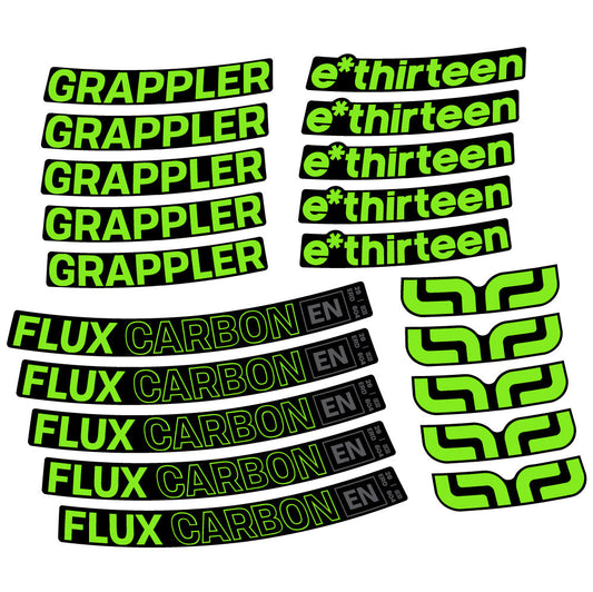 Adesivi Cerchi MTB E-Thirteen Grappler Flux in vinile
