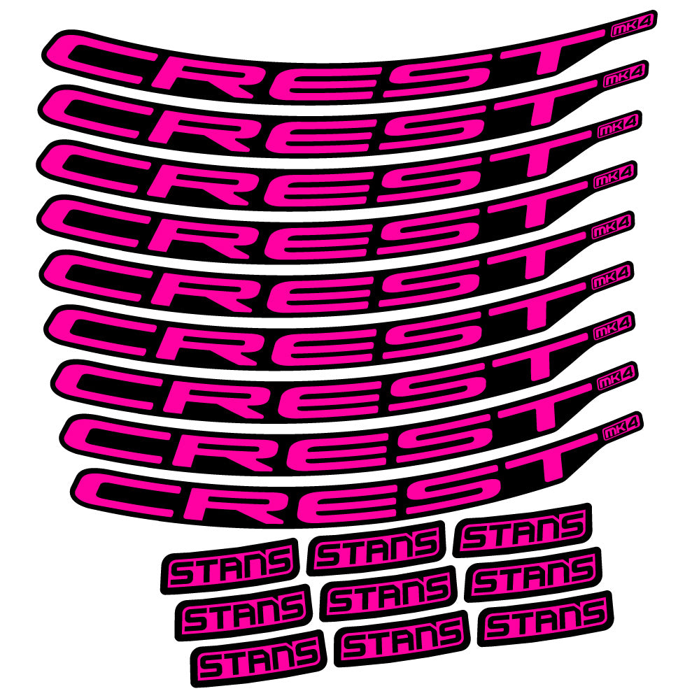 Adesivi Cerchi MTB Stans Crest MK4 Ver.2 in vinile