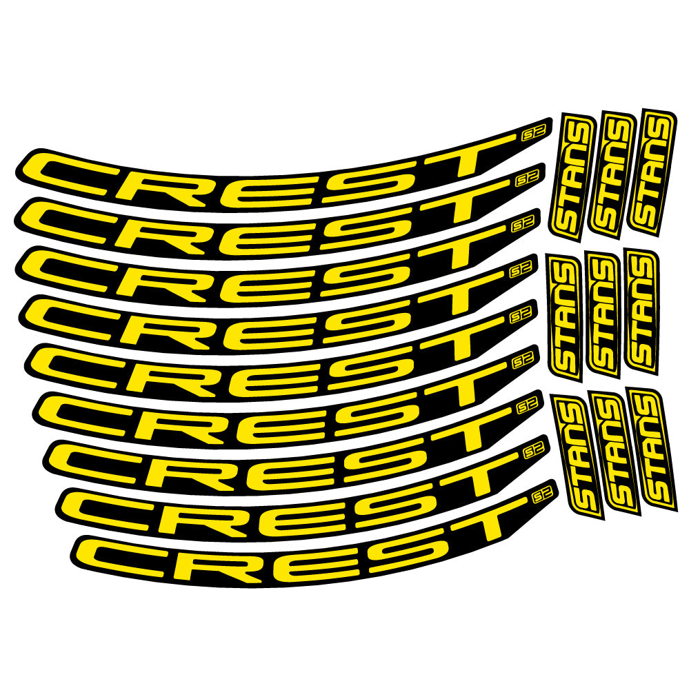Adesivi Cerchi MTB Stans Crest S2 in vinile