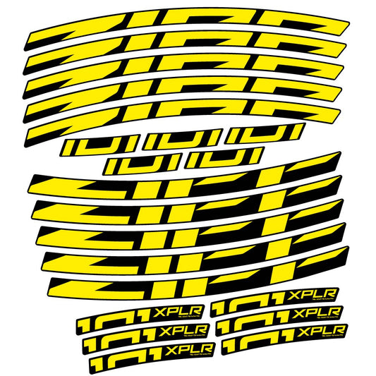 Adesivi Cerchi Bici da Corsa Zipp 101 XPLR 18 mm in vinile