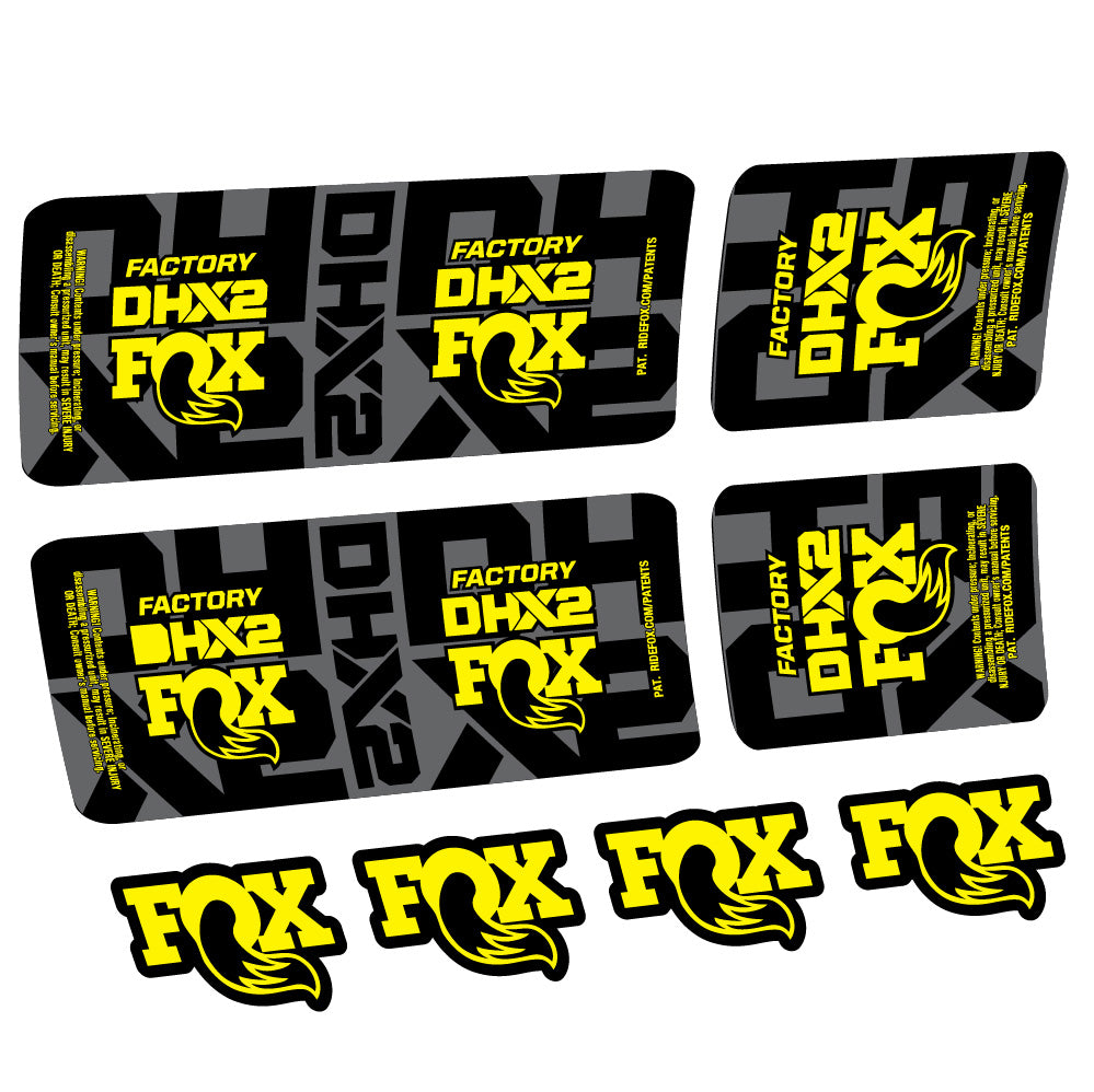 Adesivi Ammortizzatore Fox DHX2 Factory Amortisseur in vinile