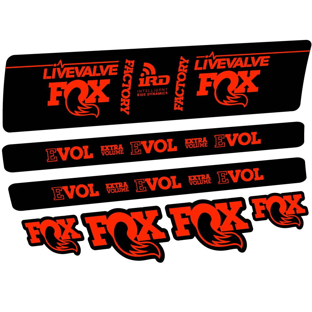 Adesivi Ammortizzatore Fox DPS LiveValve 2019 in vinile
