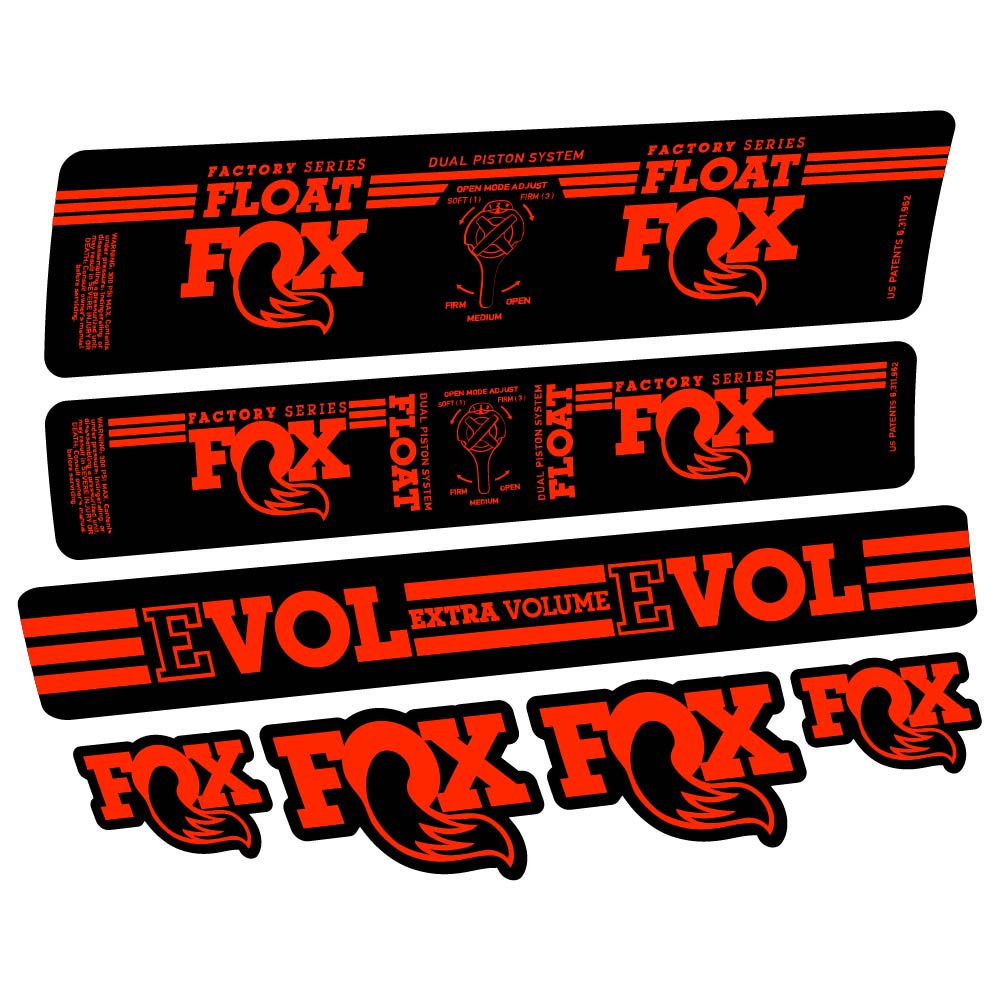 Adesivi Ammortizzatore Fox Float DPS Factory 2016 in vinile