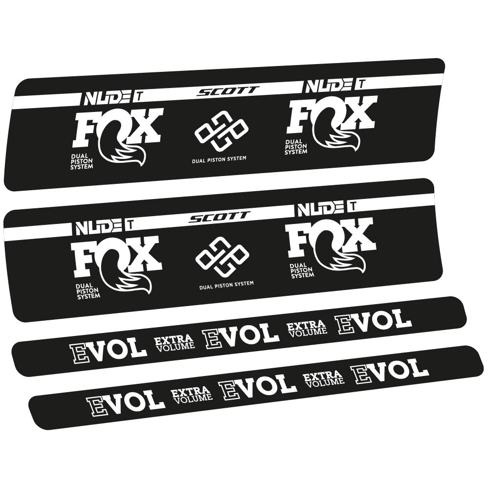 Adesivi Ammortizzatore Fox Nude T Evol in vinile