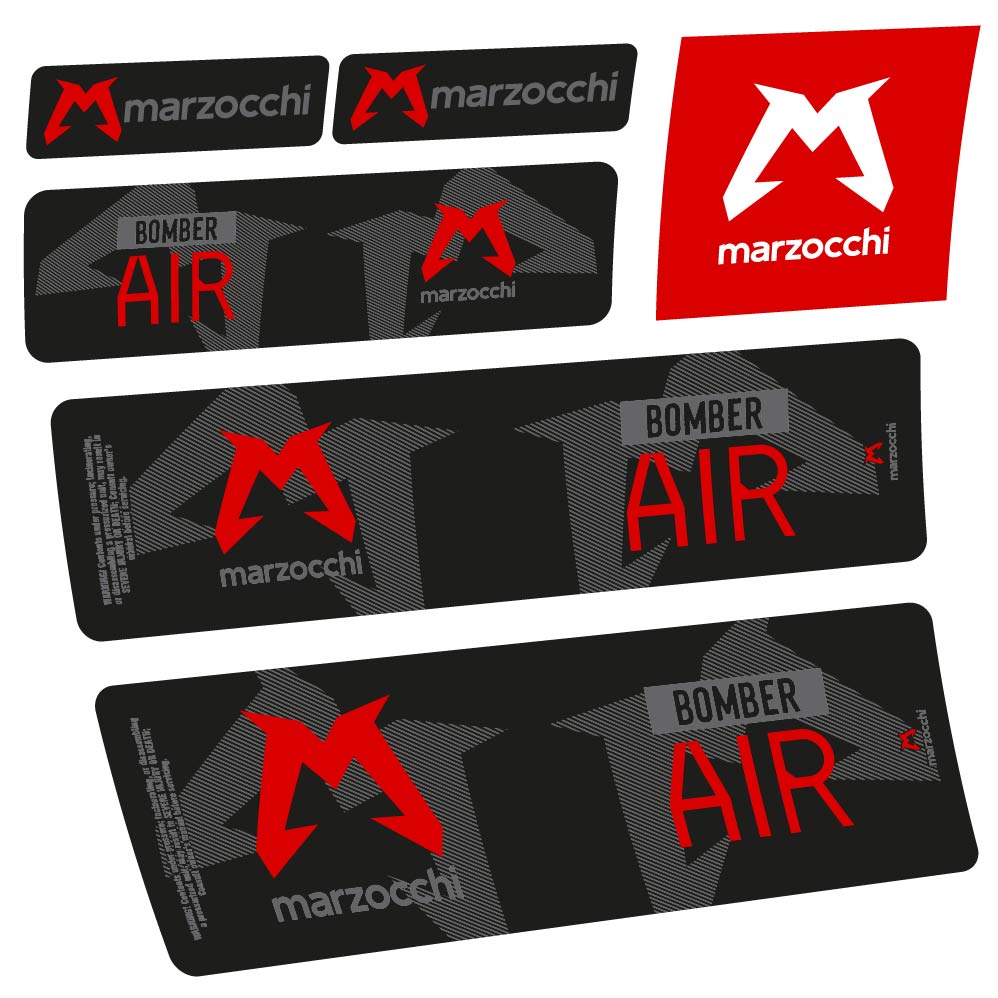 Adesivi Ammortizzatore Marzocchi Bomber Air 2023-2024 Amortisseur in vinile