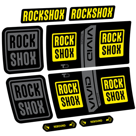 Adesivi Ammortizzatore Rock Shox Vivid Coil Ultimate in vinile