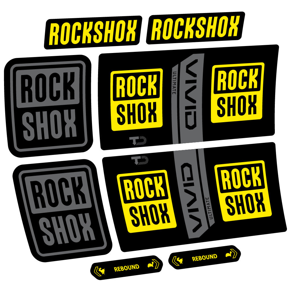 Adesivi Ammortizzatore RockShox Vivid Coil Ultimate in vinile