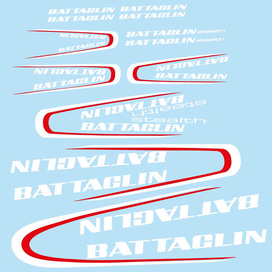 Adesivi Telaio Battaglin 3Cime Stealth 2010 in vinile