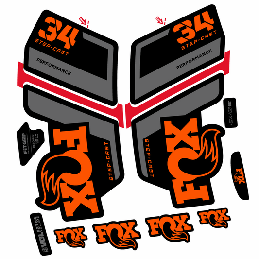 Adesivi Forcella Fox 34 Performance SC 2022 in vinile