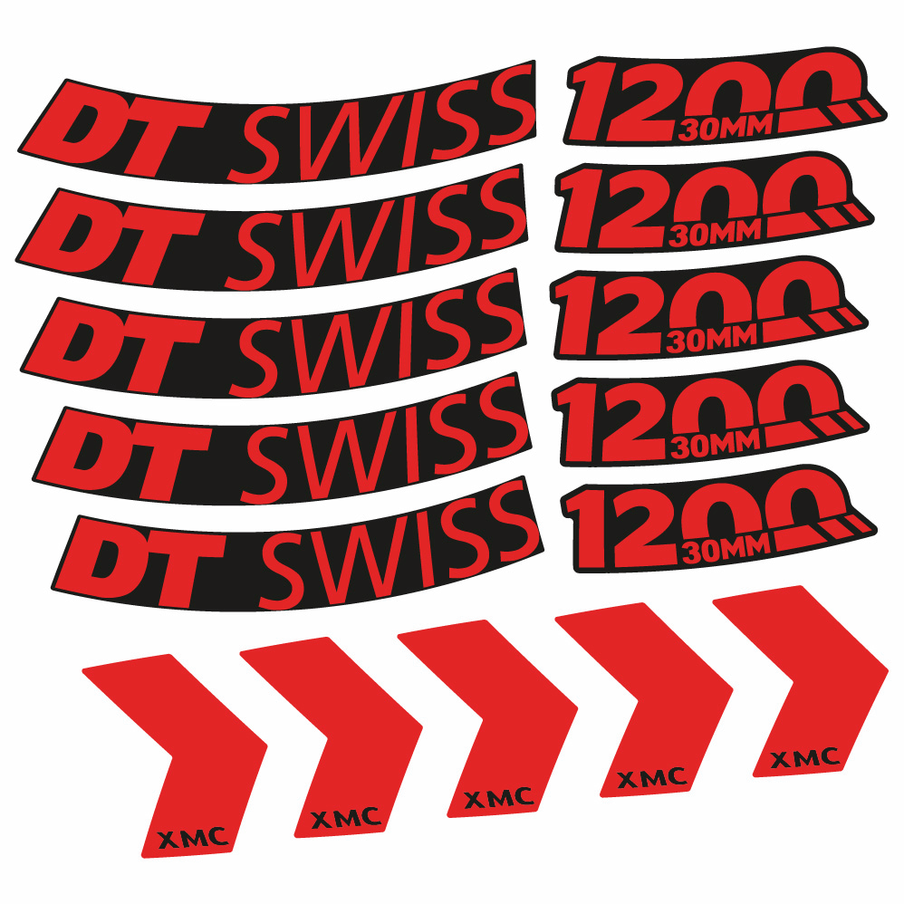 Adesivi Cerchi MTB DT Swiss XMC 1200 Spine 30 29" in vinile