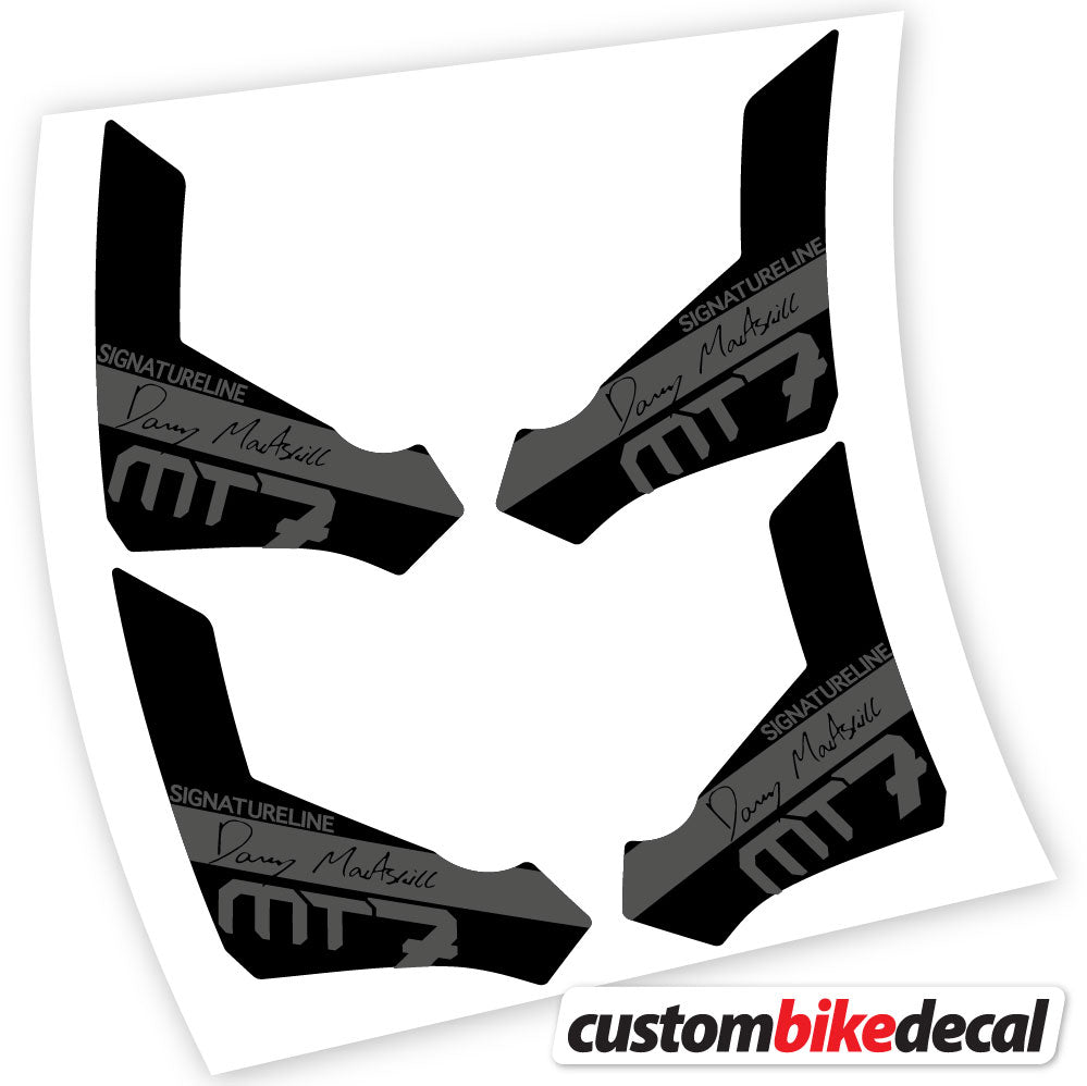 Adesivi Freni Magura Raceline MT7 in vinile - Nero Opaco+Nero Lucido