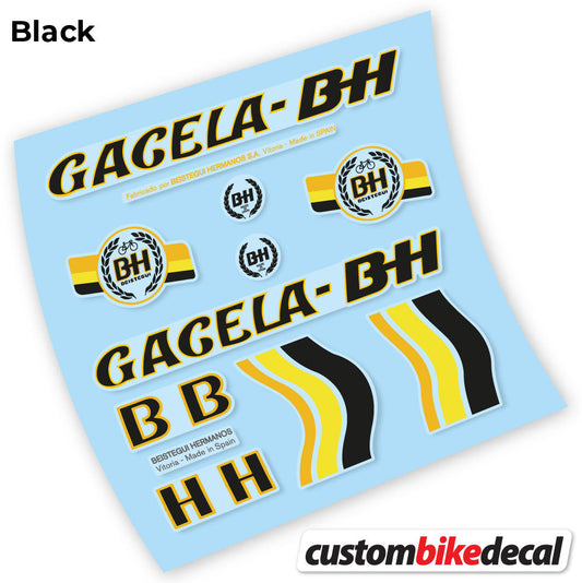 Adesivi Telaio BH Gacela in vinile - Nero