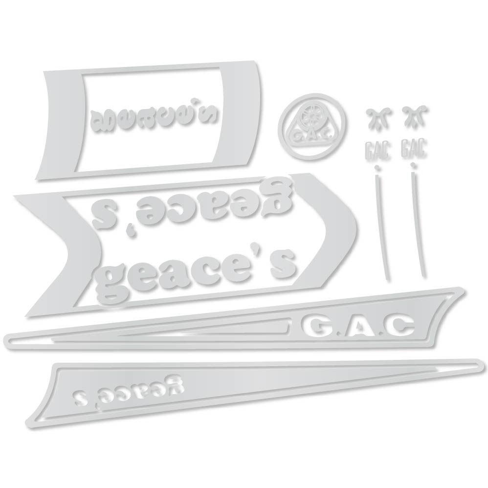 Adesivi Bici G.A.C. Geace's vintage in vinile