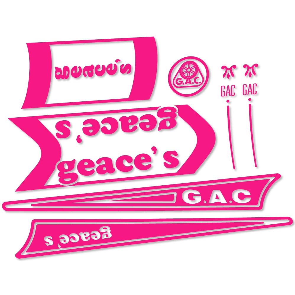 Adesivi Bici G.A.C. Geace's vintage in vinile