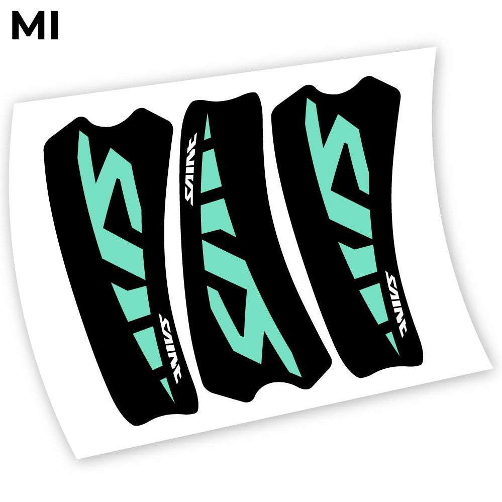 Adesivi Guarnitura Shimano Saint M800 in vinile - Verde Menta