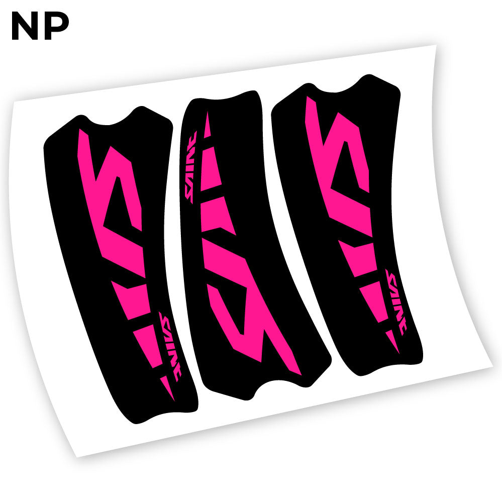 Adesivi Guarnitura Shimano Saint M800 in vinile - Rosa Neon