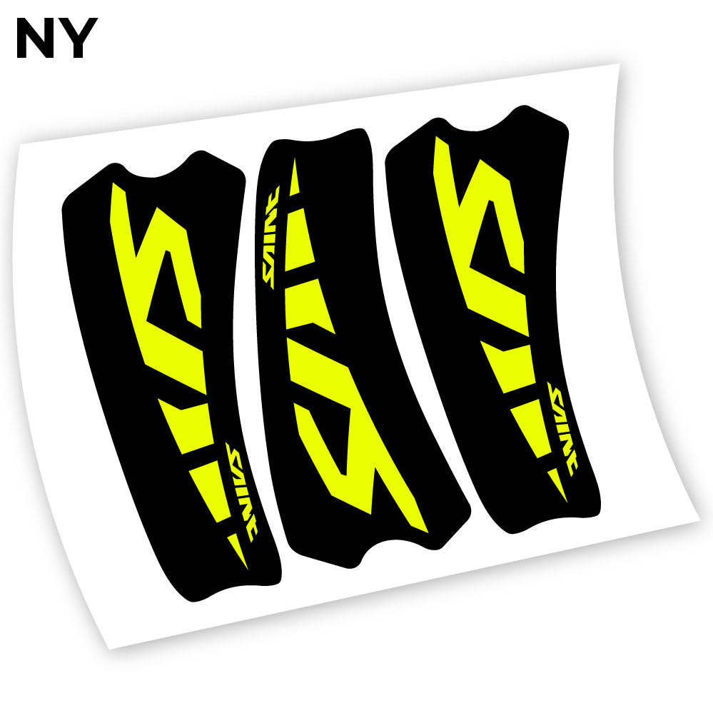 Adesivi Guarnitura Shimano Saint M800 in vinile - Giallo Neon