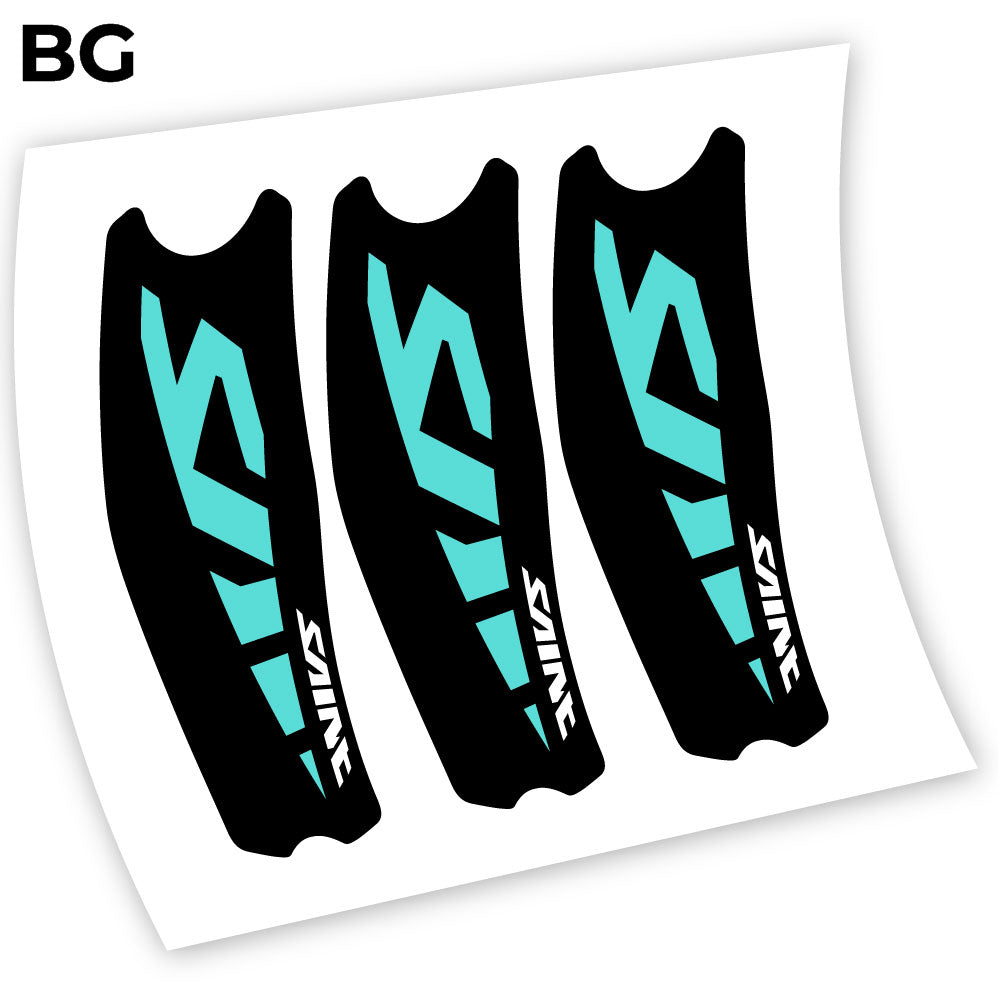 Adesivi Guarnitura Shimano Saint M810 Syicker in vinile - Verde Acqua