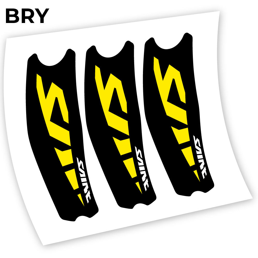 Adesivi Guarnitura Shimano Saint M810 Syicker in vinile - Giallo