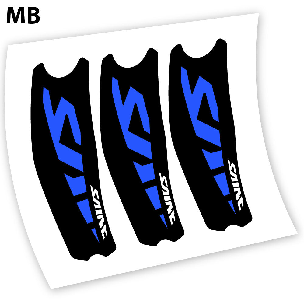 Adesivi Guarnitura Shimano Saint M810 Syicker in vinile - Blu Medio