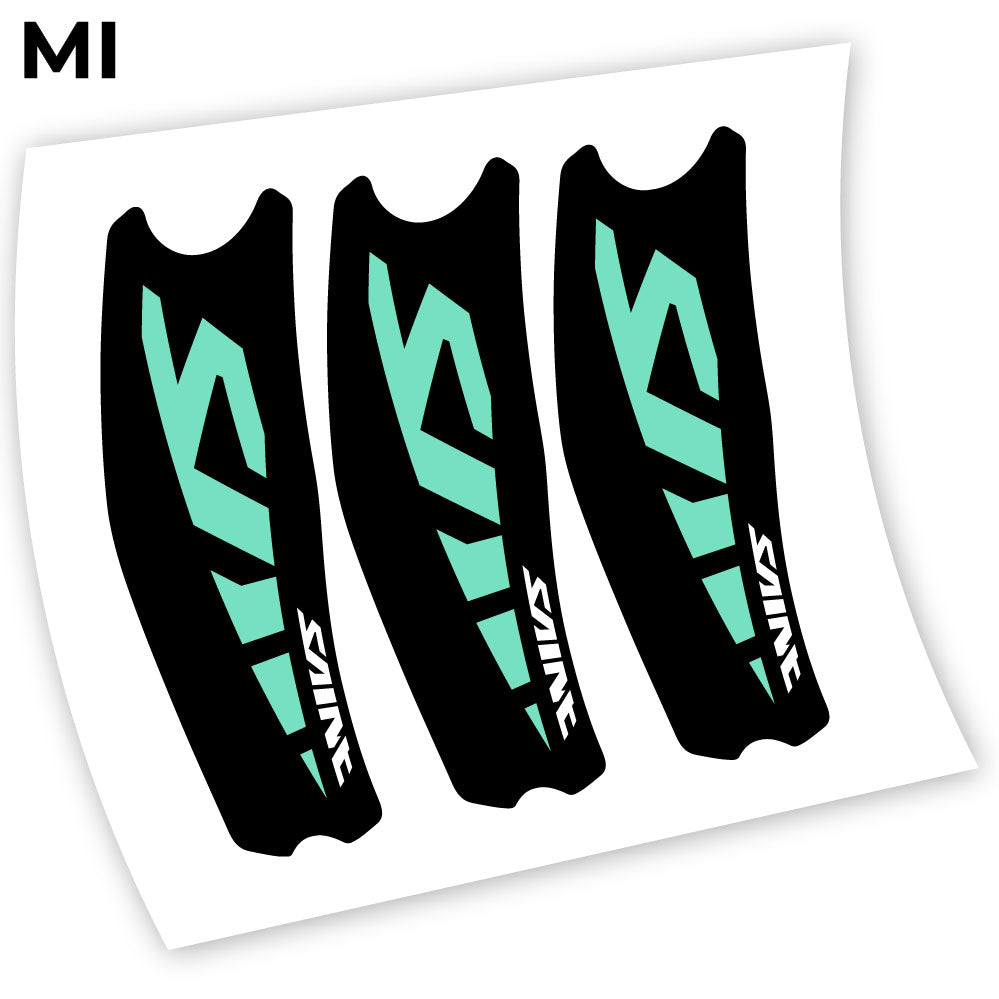 Adesivi Guarnitura Shimano Saint M810 Syicker in vinile - Verde Menta