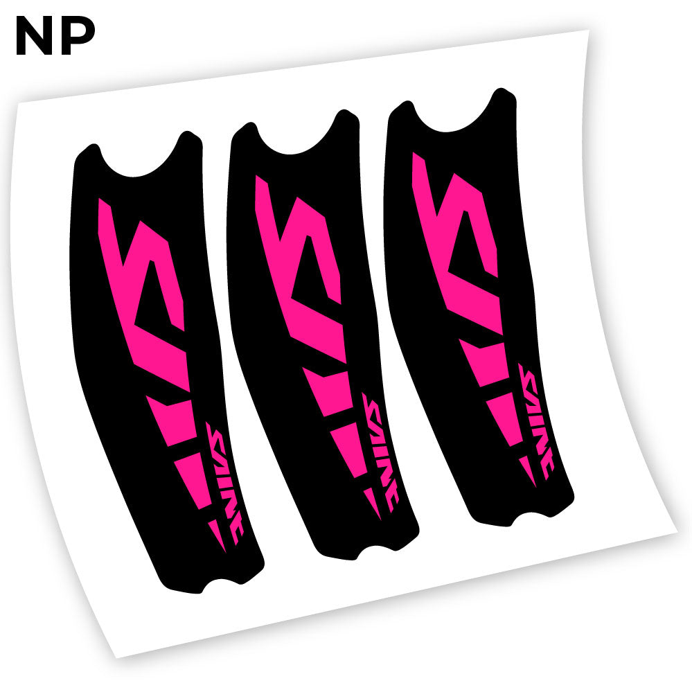 Adesivi Guarnitura Shimano Saint M810 Syicker in vinile - Rosa Neon