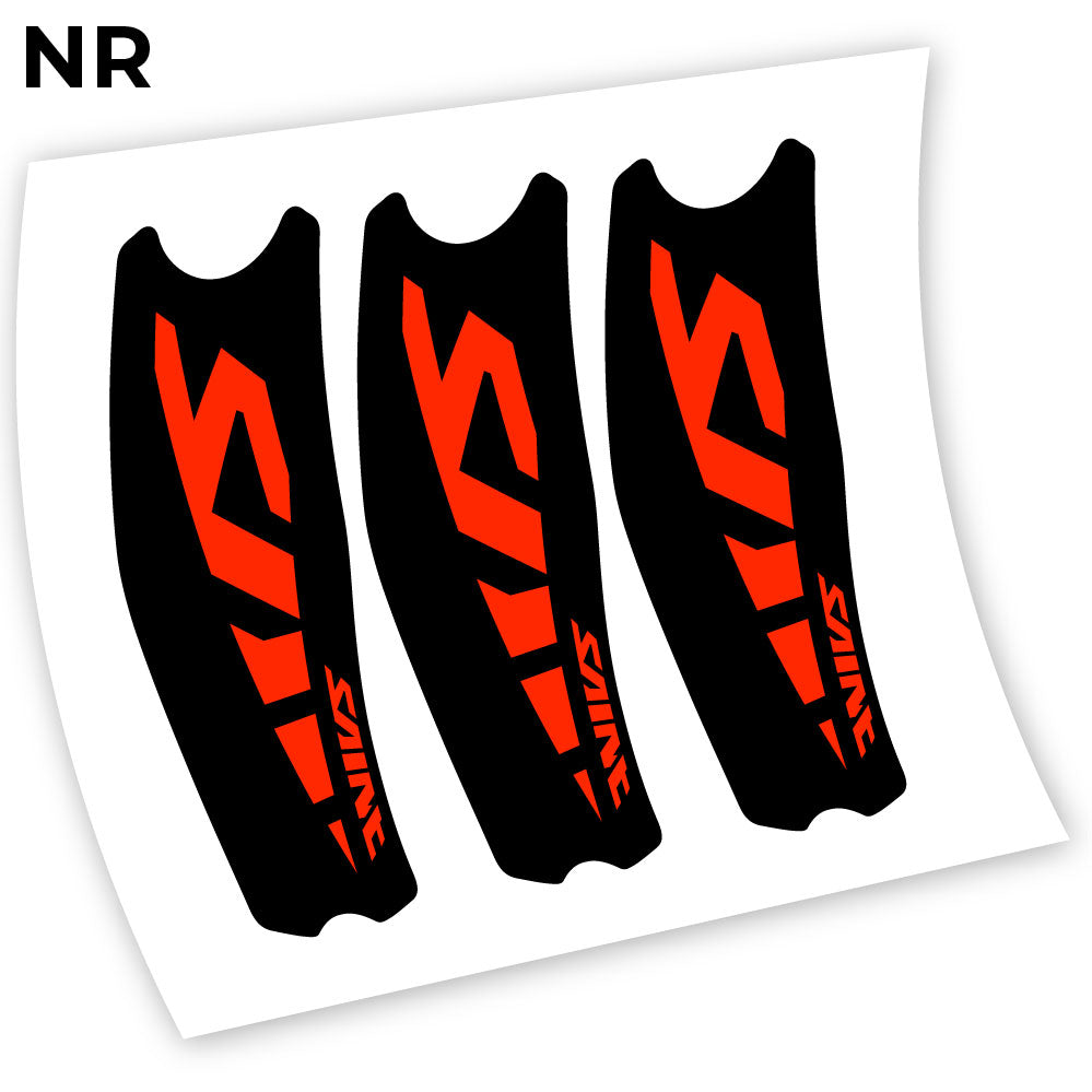 Adesivi Guarnitura Shimano Saint M810 Syicker in vinile - Rosso Neon