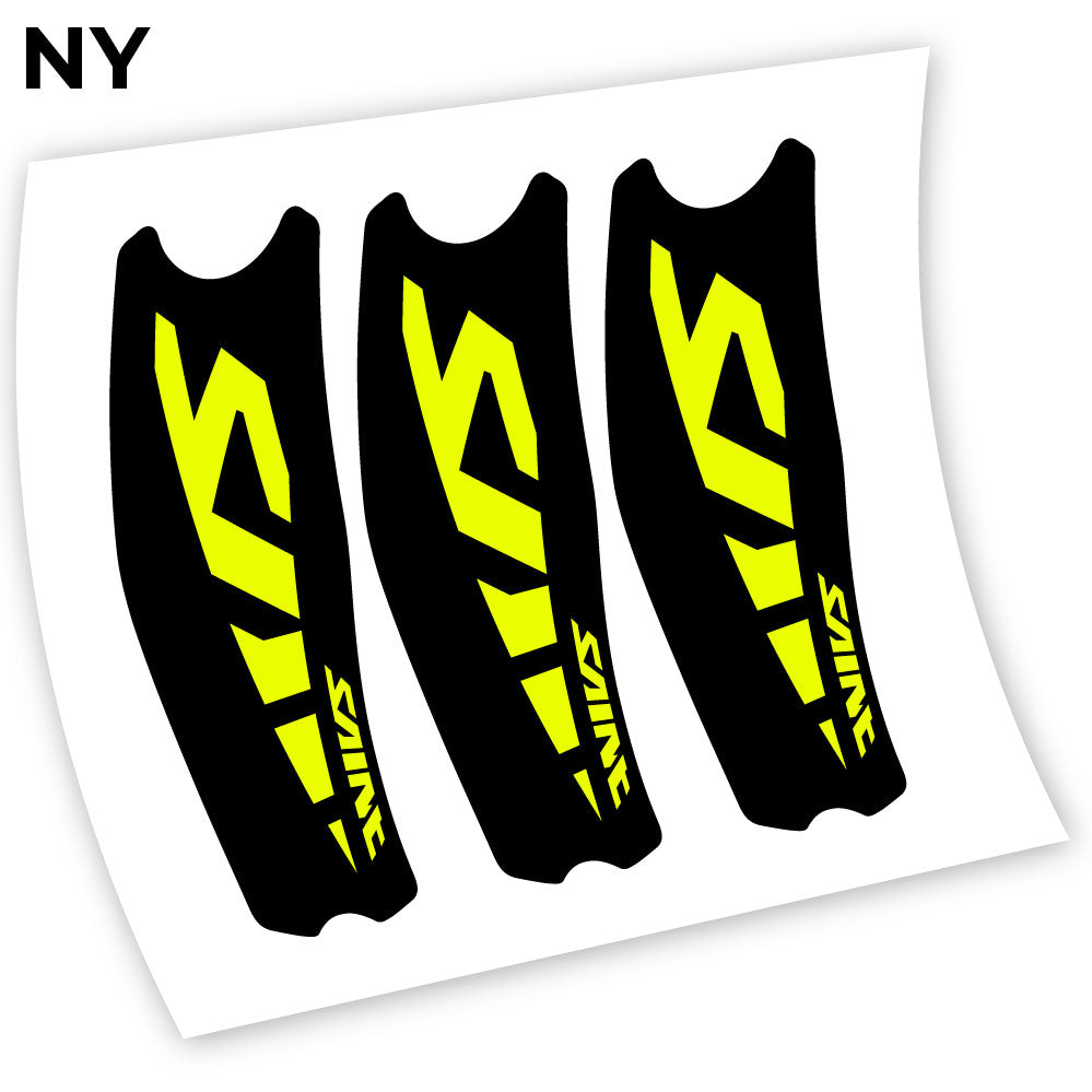 Adesivi Guarnitura Shimano Saint M810 Syicker in vinile - Giallo Neon