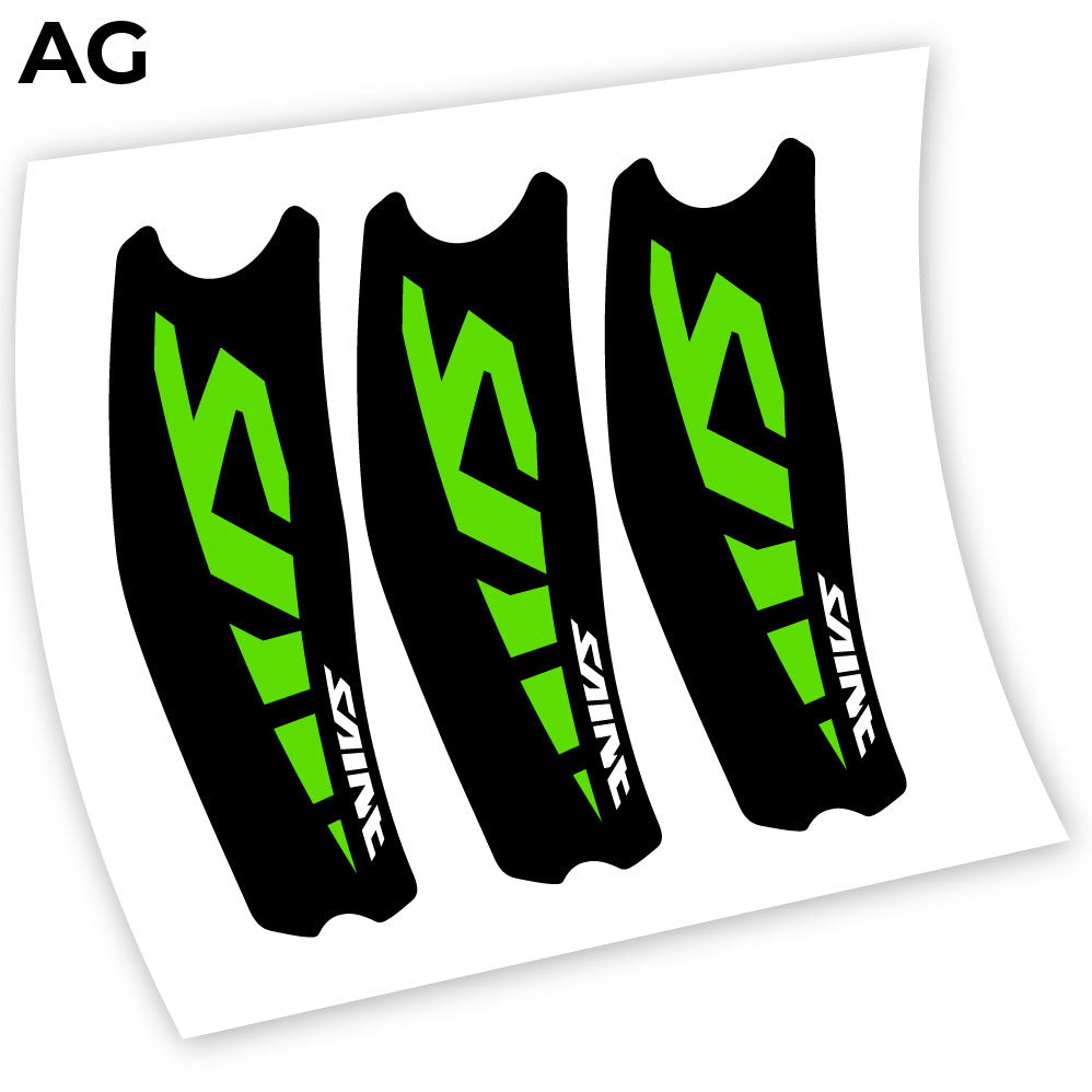 Adesivi Guarnitura Shimano Saint M810 Syicker in vinile - Verde Mela