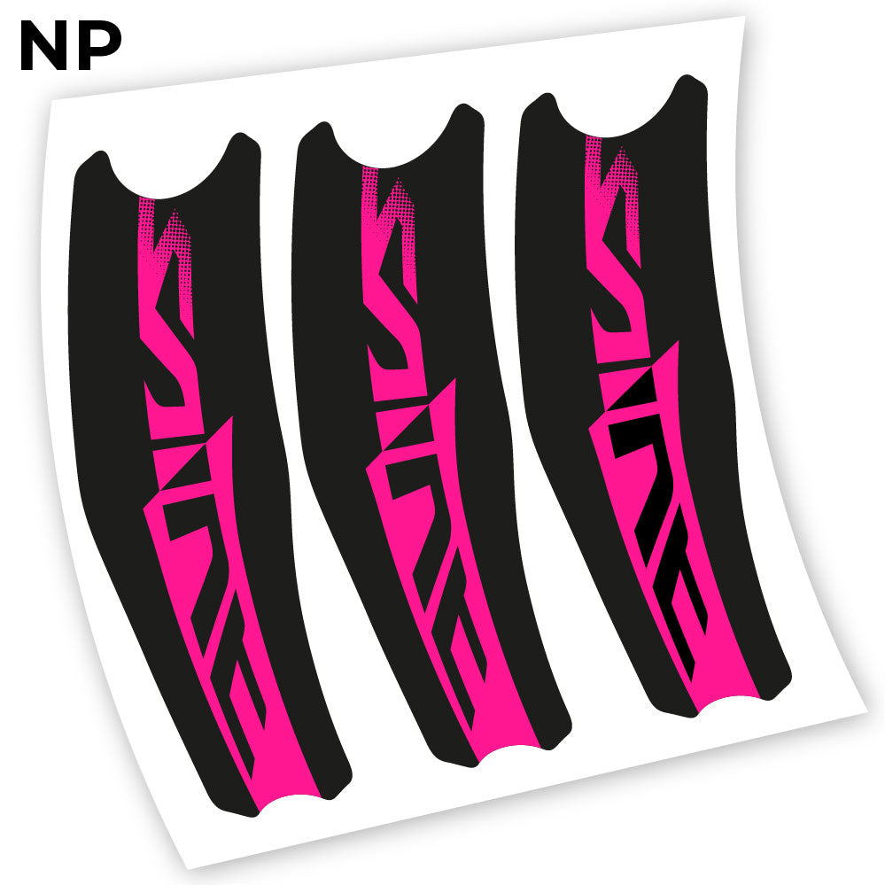 Adesivi Guarnitura Shimano Saint M820 in vinile - Rosa Neon