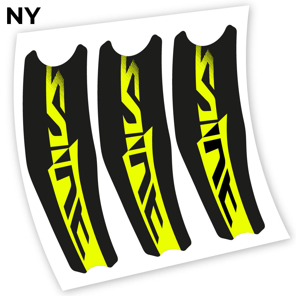 Adesivi Guarnitura Shimano Saint M820 in vinile - Giallo Neon