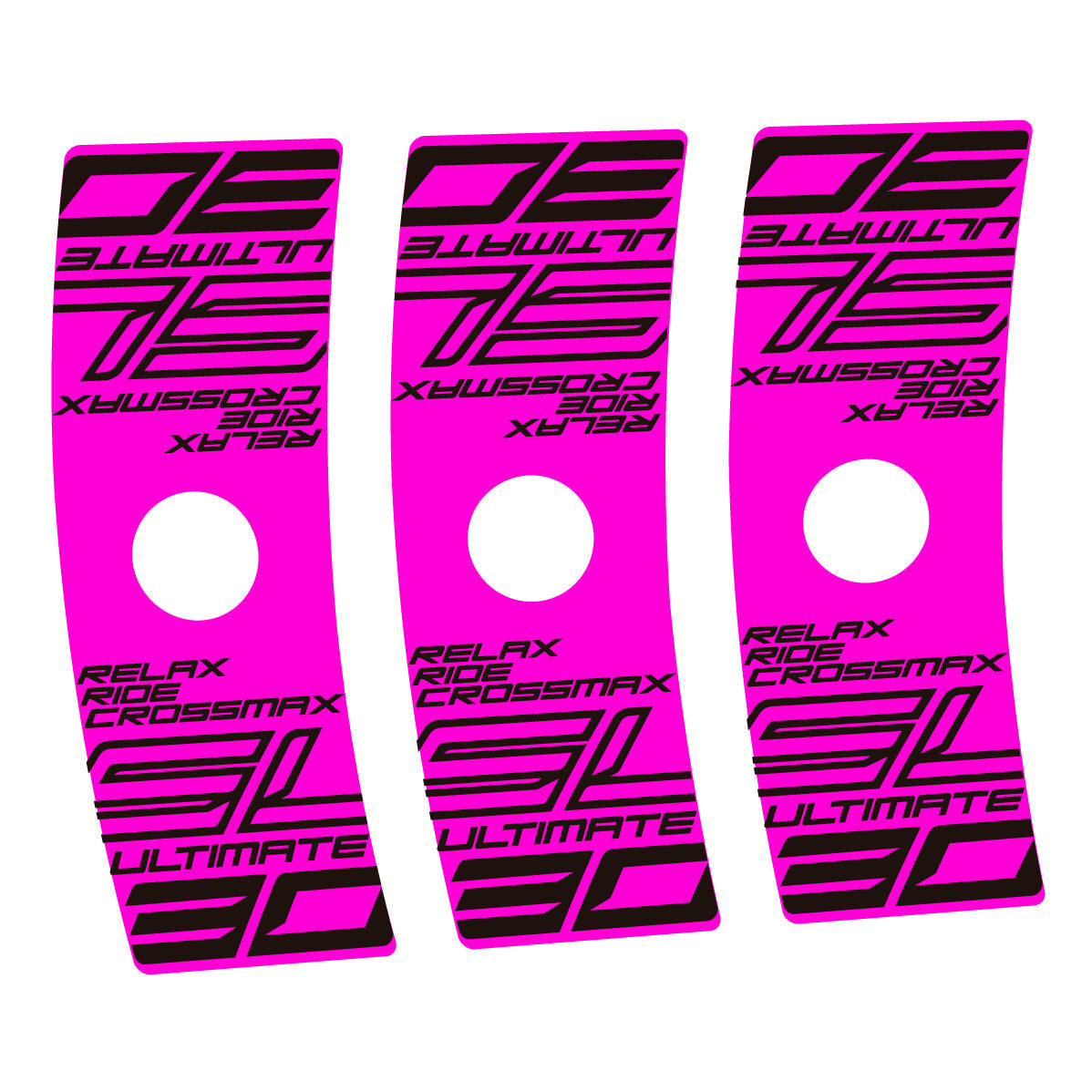 Adesivi Cerchi Bici Mavic Crossmax SL Ultimate in vinile - Fucsia Fluo
