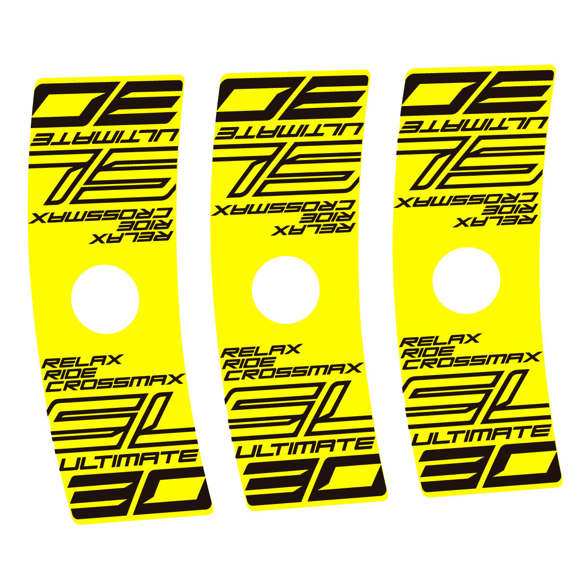 Adesivi Cerchi Bici Mavic Crossmax SL Ultimate in vinile - Giallo Limone